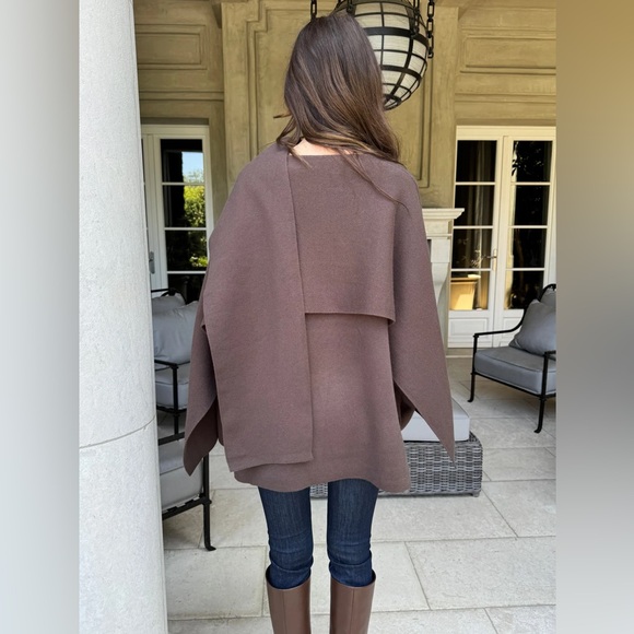 NWT Benaar Adira Asymmetrical Cape Jacket – Eggplant | One Size - Picture 3 of 10